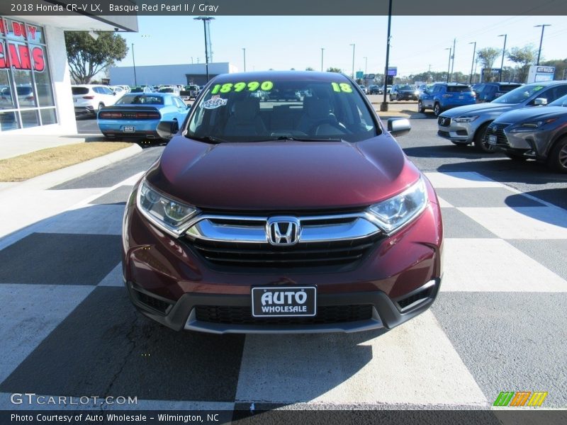 Basque Red Pearl II / Gray 2018 Honda CR-V LX