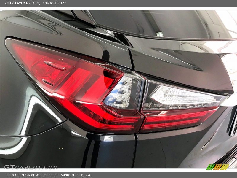 Caviar / Black 2017 Lexus RX 350