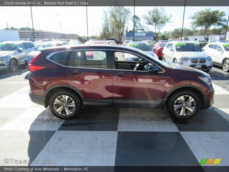 Basque Red Pearl II / Gray 2018 Honda CR-V LX