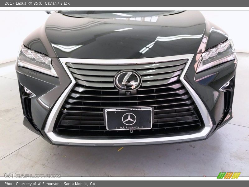 Caviar / Black 2017 Lexus RX 350