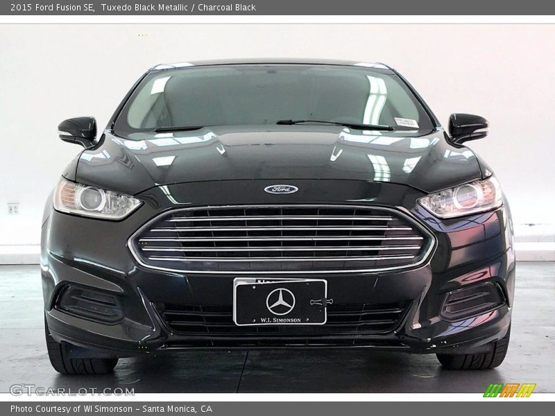 Tuxedo Black Metallic / Charcoal Black 2015 Ford Fusion SE