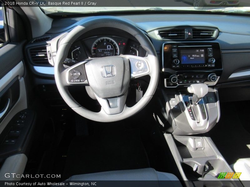 Basque Red Pearl II / Gray 2018 Honda CR-V LX