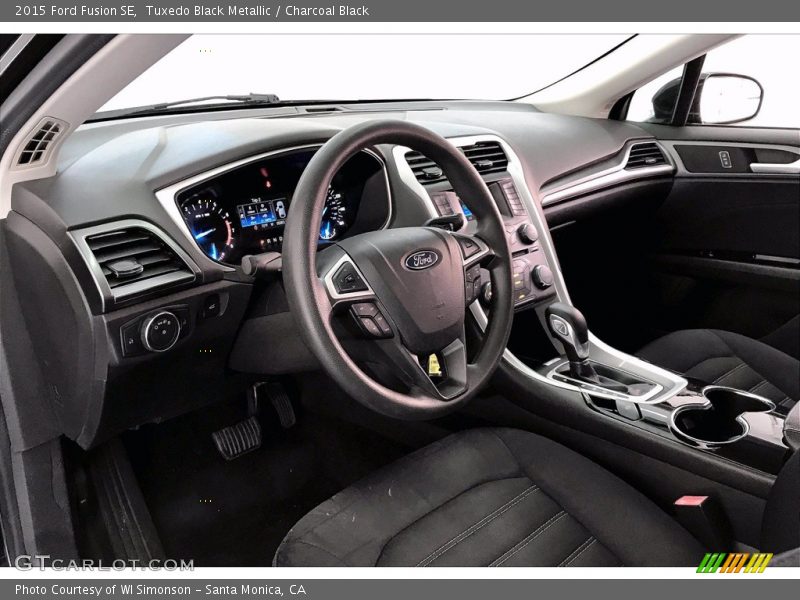 Tuxedo Black Metallic / Charcoal Black 2015 Ford Fusion SE