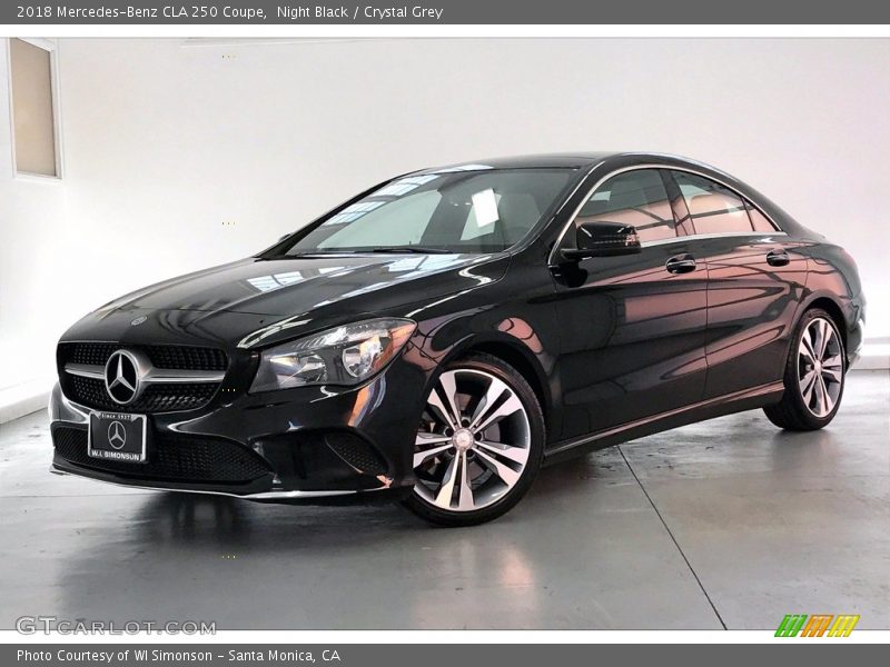 Night Black / Crystal Grey 2018 Mercedes-Benz CLA 250 Coupe