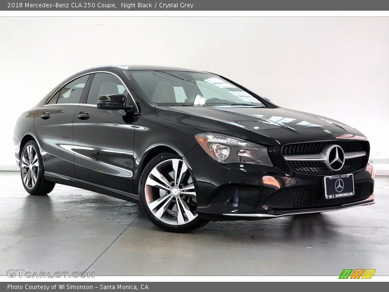 Night Black / Crystal Grey 2018 Mercedes-Benz CLA 250 Coupe