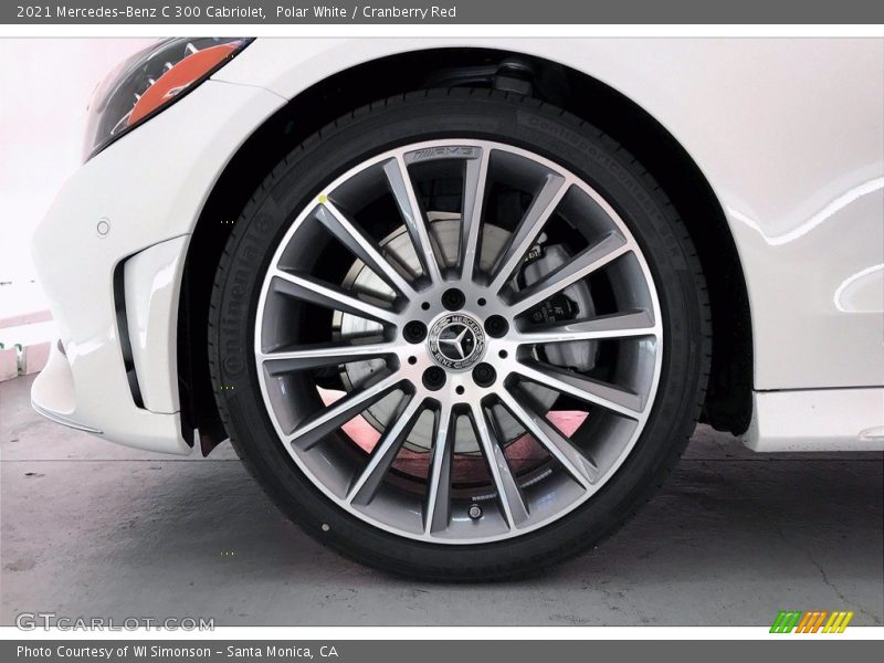 Polar White / Cranberry Red 2021 Mercedes-Benz C 300 Cabriolet