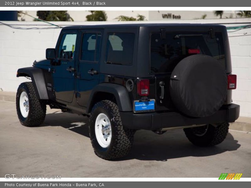 Black / Black 2012 Jeep Wrangler Unlimited Sport 4x4