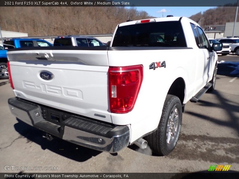 Oxford White / Medium Dark Slate 2021 Ford F150 XLT SuperCab 4x4