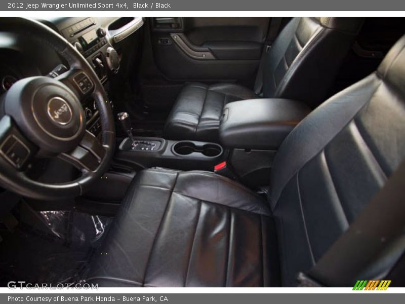Black / Black 2012 Jeep Wrangler Unlimited Sport 4x4