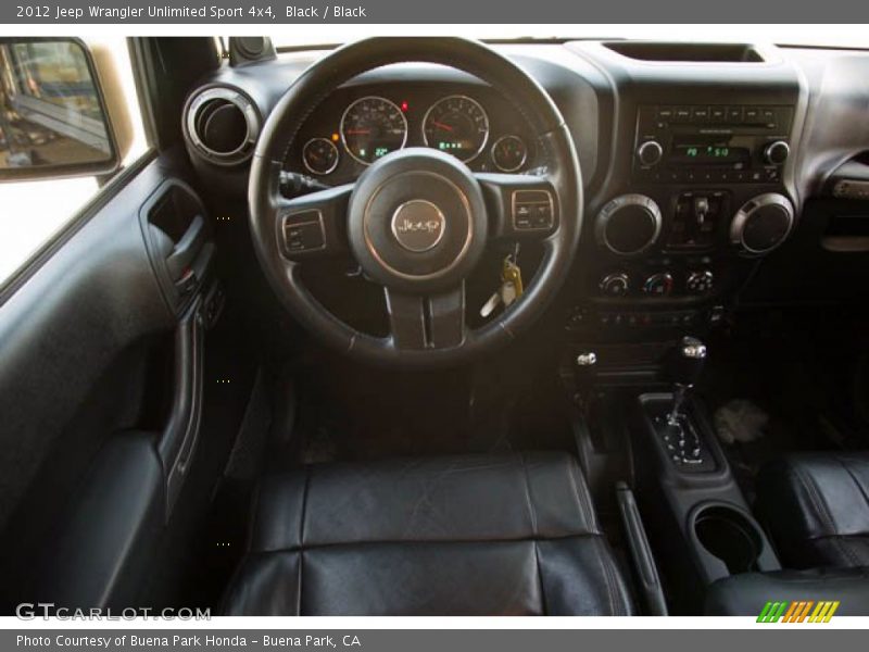 Black / Black 2012 Jeep Wrangler Unlimited Sport 4x4