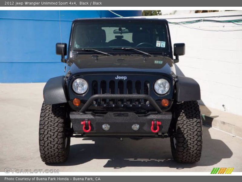 Black / Black 2012 Jeep Wrangler Unlimited Sport 4x4