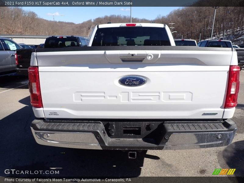 Oxford White / Medium Dark Slate 2021 Ford F150 XLT SuperCab 4x4