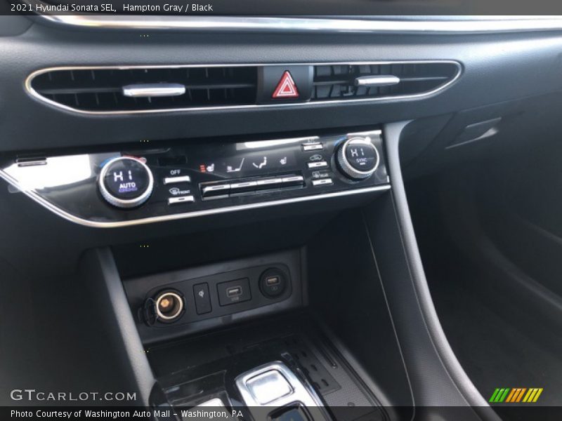 Hampton Gray / Black 2021 Hyundai Sonata SEL