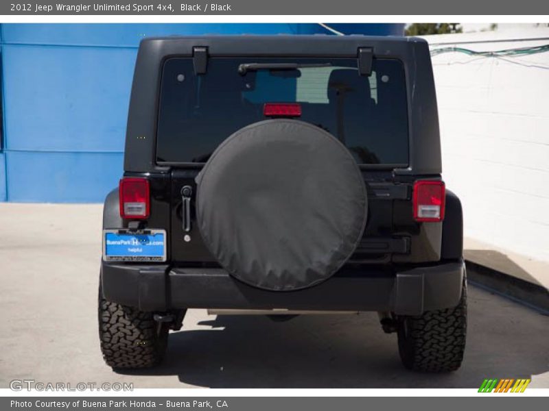 Black / Black 2012 Jeep Wrangler Unlimited Sport 4x4