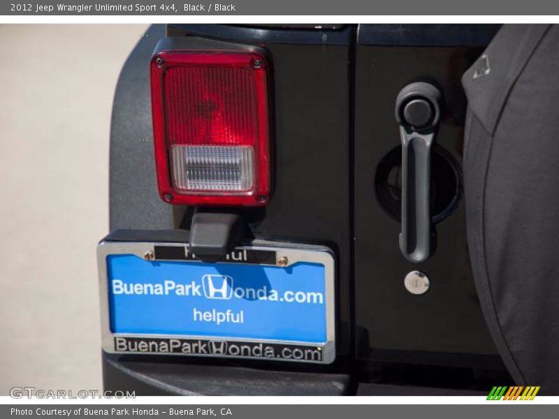 Black / Black 2012 Jeep Wrangler Unlimited Sport 4x4