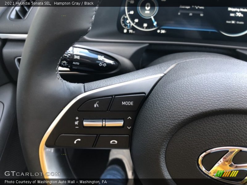 Hampton Gray / Black 2021 Hyundai Sonata SEL