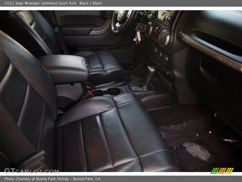 Black / Black 2012 Jeep Wrangler Unlimited Sport 4x4