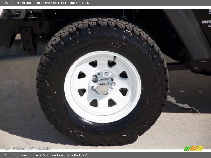Black / Black 2012 Jeep Wrangler Unlimited Sport 4x4