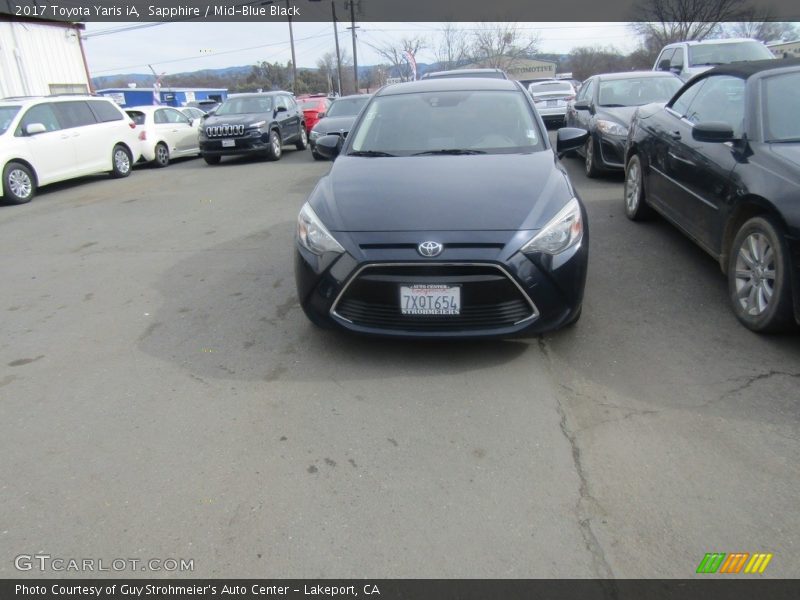 Sapphire / Mid-Blue Black 2017 Toyota Yaris iA