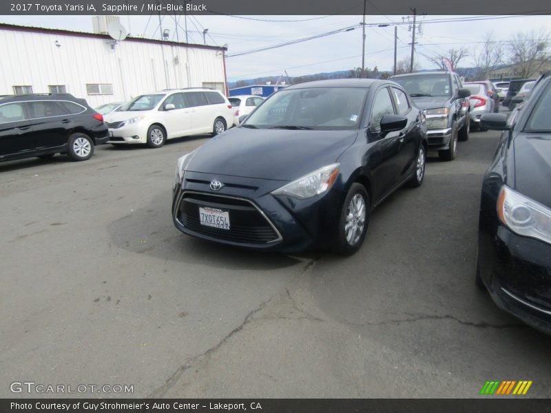 Sapphire / Mid-Blue Black 2017 Toyota Yaris iA