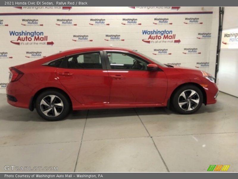 Rallye Red / Black 2021 Honda Civic EX Sedan