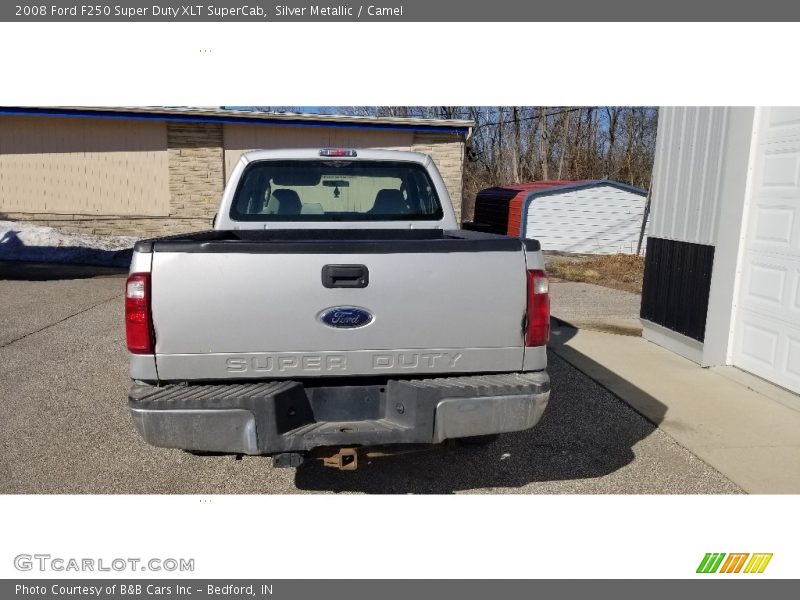 Silver Metallic / Camel 2008 Ford F250 Super Duty XLT SuperCab