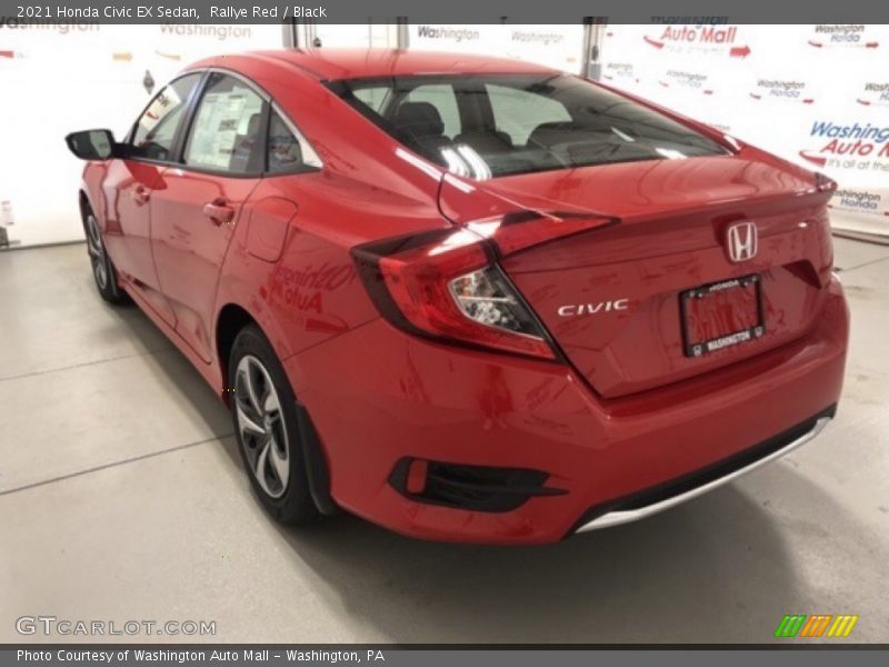 Rallye Red / Black 2021 Honda Civic EX Sedan