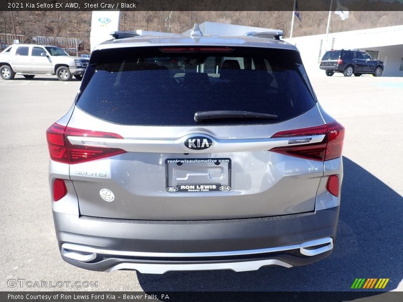 Steel Gray / Black 2021 Kia Seltos EX AWD