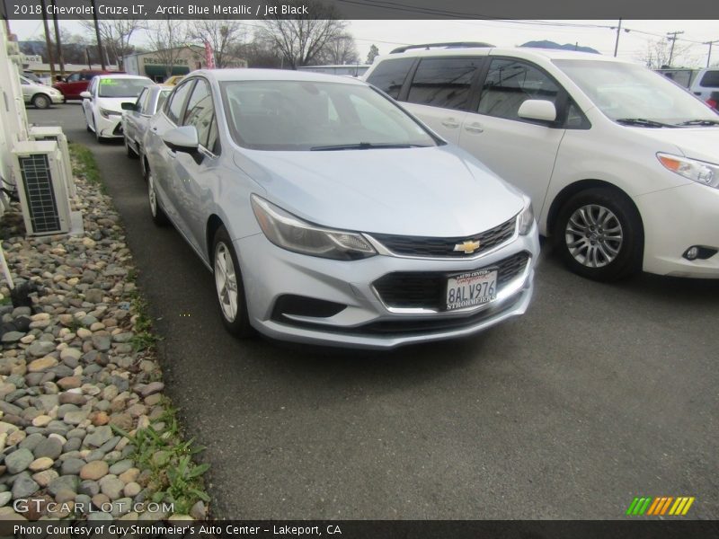 Arctic Blue Metallic / Jet Black 2018 Chevrolet Cruze LT