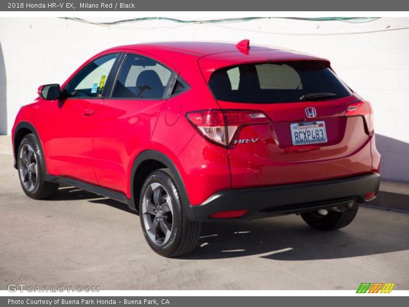 Milano Red / Black 2018 Honda HR-V EX