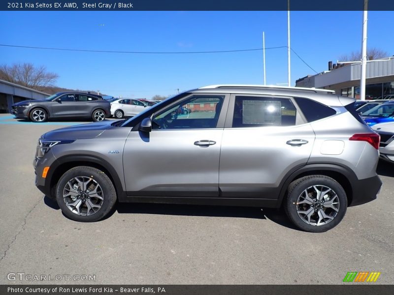 Steel Gray / Black 2021 Kia Seltos EX AWD