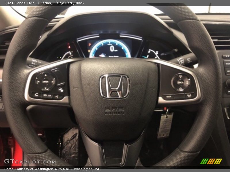 Rallye Red / Black 2021 Honda Civic EX Sedan