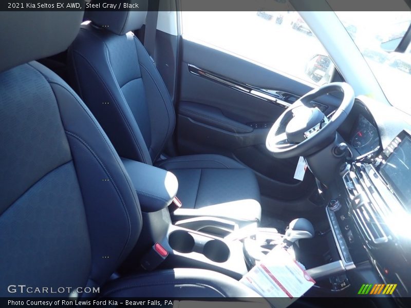 Steel Gray / Black 2021 Kia Seltos EX AWD
