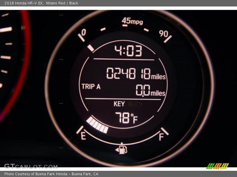 Milano Red / Black 2018 Honda HR-V EX