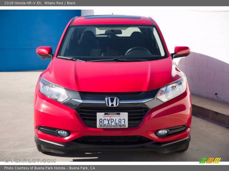 Milano Red / Black 2018 Honda HR-V EX