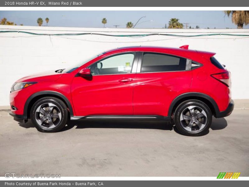 Milano Red / Black 2018 Honda HR-V EX