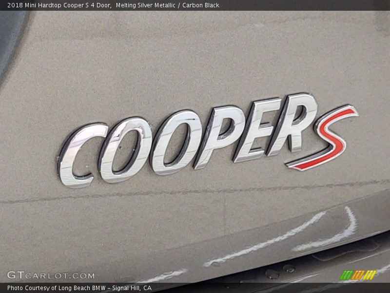 Melting Silver Metallic / Carbon Black 2018 Mini Hardtop Cooper S 4 Door