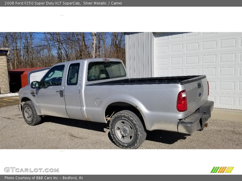 Silver Metallic / Camel 2008 Ford F250 Super Duty XLT SuperCab