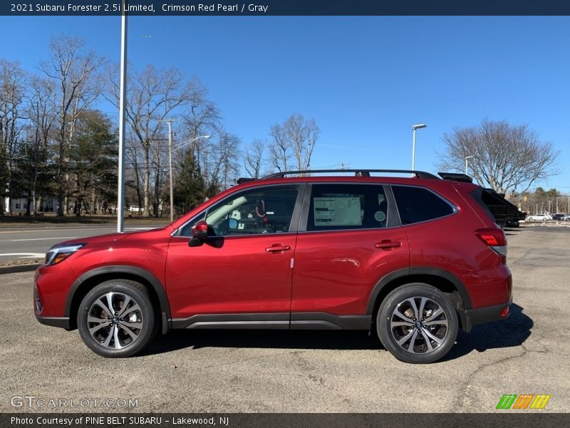 Crimson Red Pearl / Gray 2021 Subaru Forester 2.5i Limited