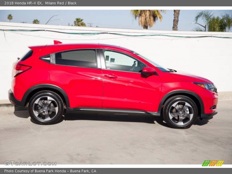 Milano Red / Black 2018 Honda HR-V EX