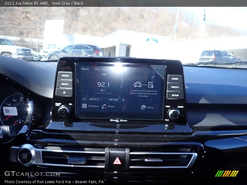 Steel Gray / Black 2021 Kia Seltos EX AWD