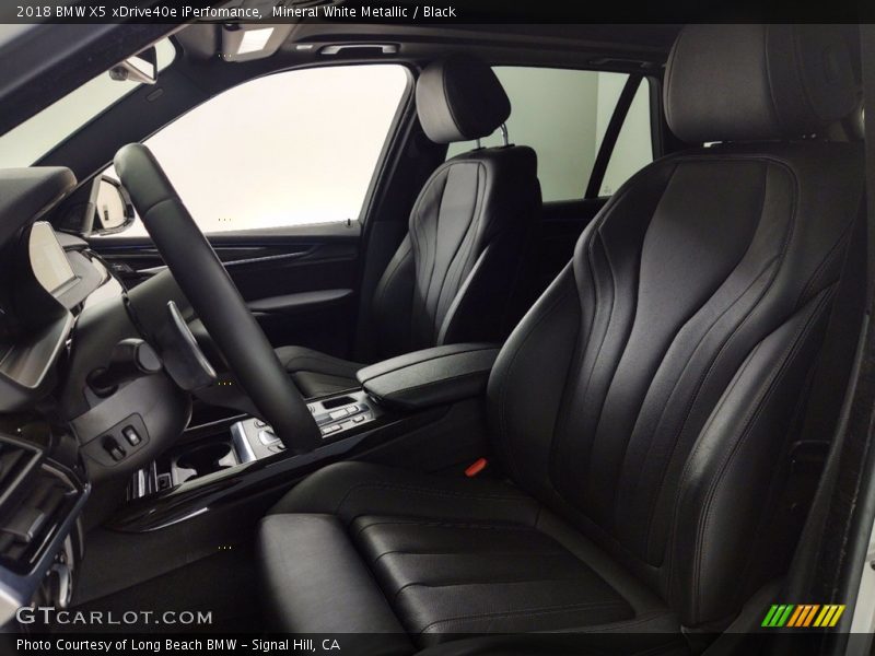 Mineral White Metallic / Black 2018 BMW X5 xDrive40e iPerfomance