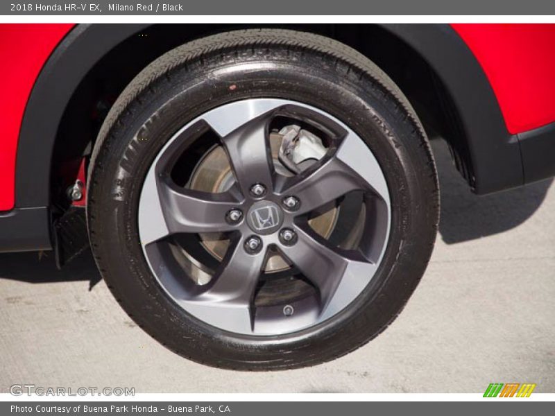 Milano Red / Black 2018 Honda HR-V EX