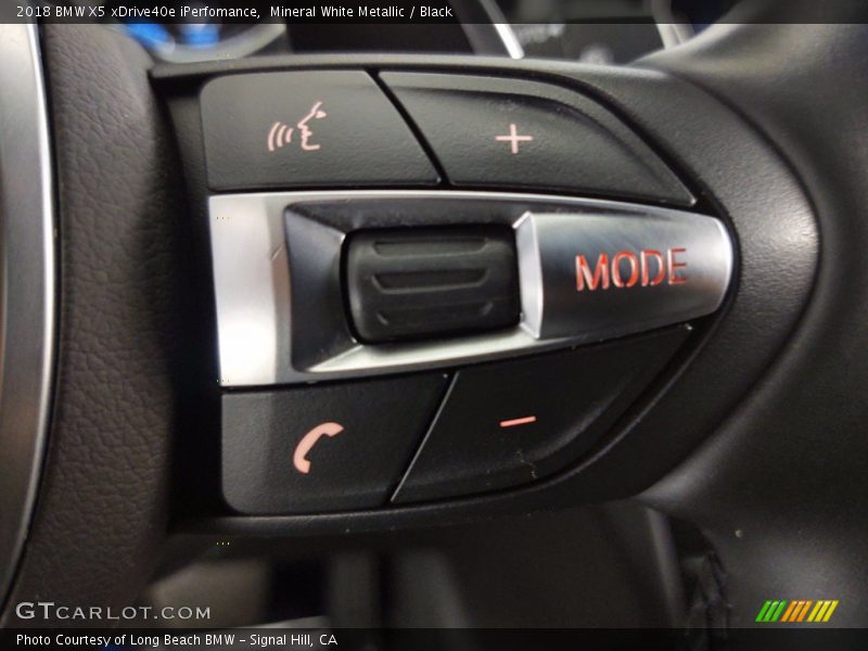 Mineral White Metallic / Black 2018 BMW X5 xDrive40e iPerfomance