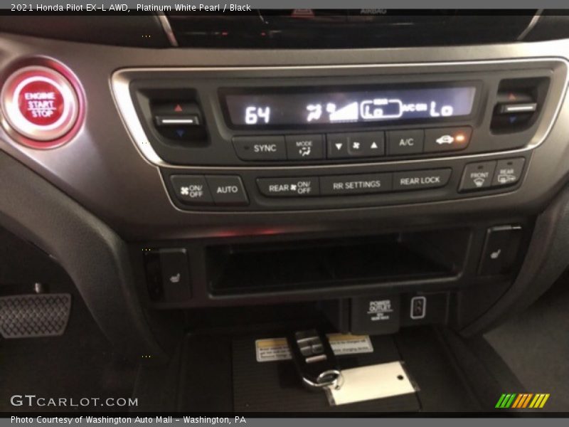 Platinum White Pearl / Black 2021 Honda Pilot EX-L AWD