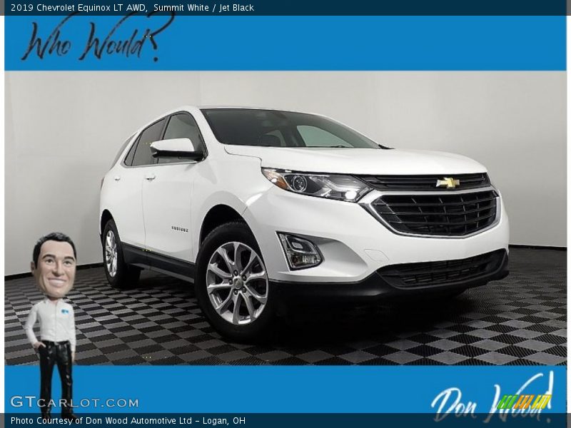 Summit White / Jet Black 2019 Chevrolet Equinox LT AWD