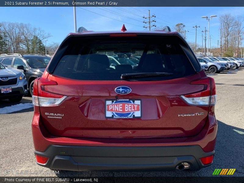 Crimson Red Pearl / Gray 2021 Subaru Forester 2.5i Premium