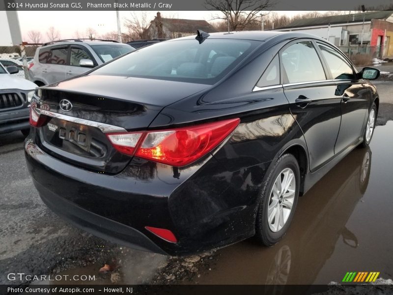 Phantom Black Metallic / Gray 2014 Hyundai Sonata GLS