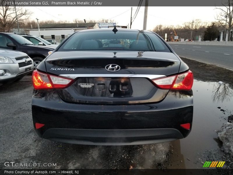 Phantom Black Metallic / Gray 2014 Hyundai Sonata GLS