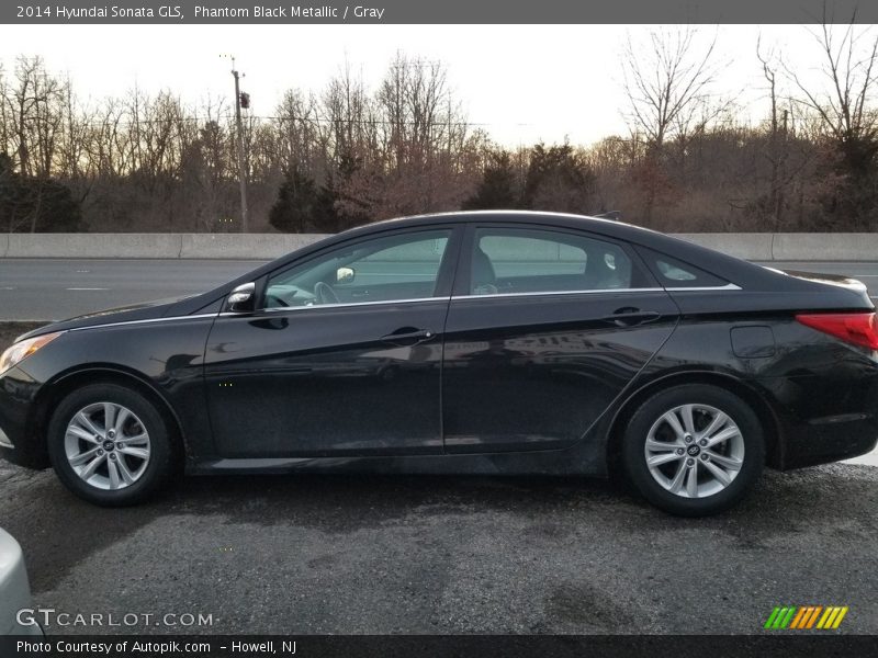 Phantom Black Metallic / Gray 2014 Hyundai Sonata GLS